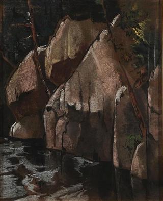 Boulders by a Mountain Stream