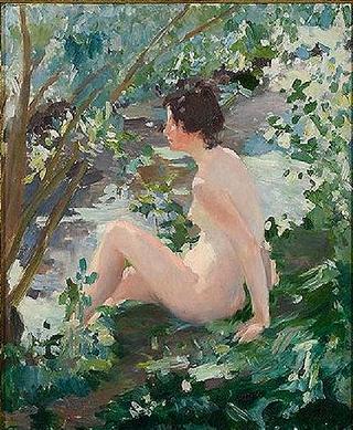 Nude by a Stream, Giverny