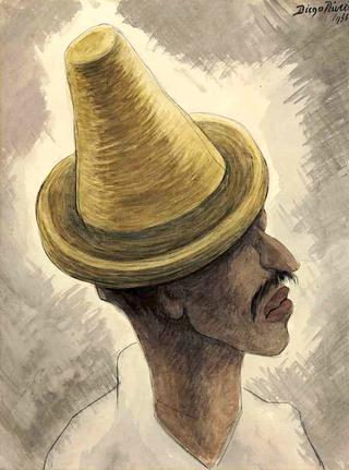 Man with Hat, Profile