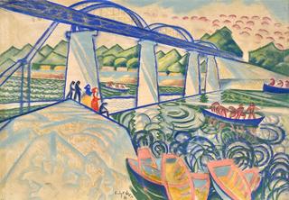 Boats under a Bridge