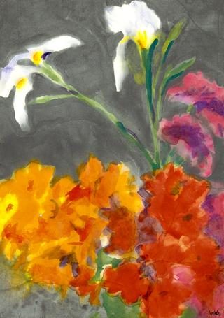 Iris and Summer Flowers