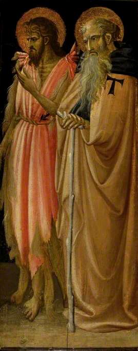 Saint John the Baptist and Saint Anthony Abbot (recto)
