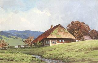 Black Forest House in a Summer Landscape