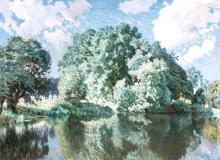 Banks of the River Lys in Summer