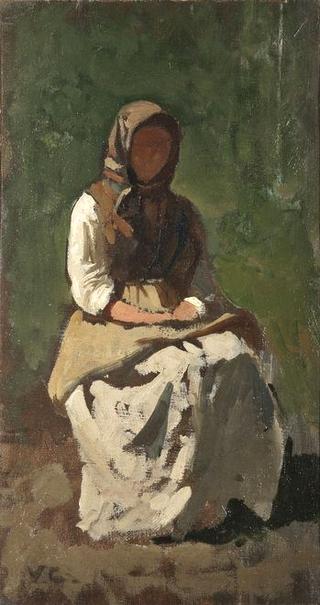 Model in studio in Montemurlo
