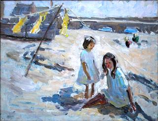 Children on the Beach in St. Ives