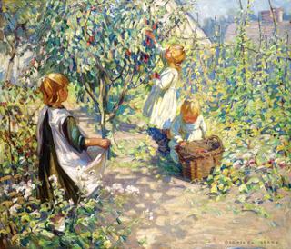 In the Orchard, Picking Plums