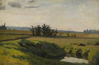 Landscape with sunshine