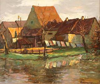 Washday by stream