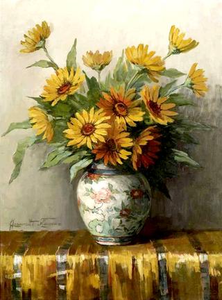 A Still Life with Flowers in a Vase