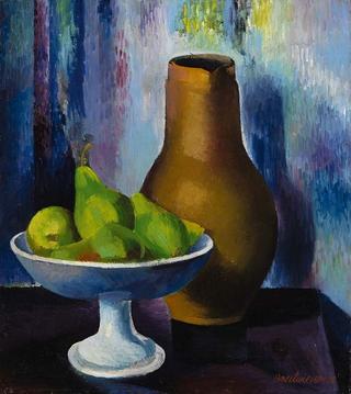 Still Life with Pot and Fruit Bowl