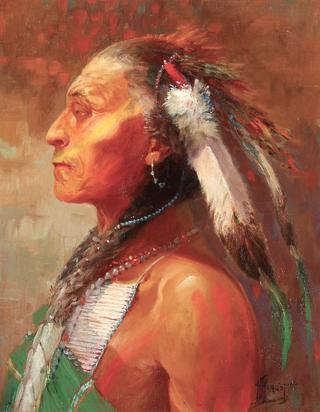 Bust of an Indian Brave