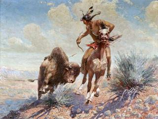 Indian Hunting Buffalo