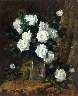 Still Life with White Roses