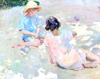 Children Playing on the Sand