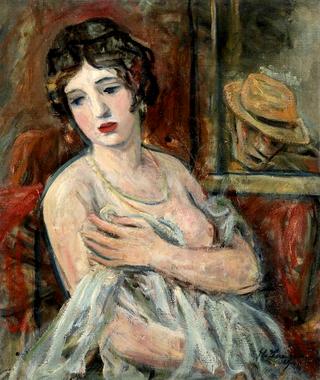Female Naked before the Mirror