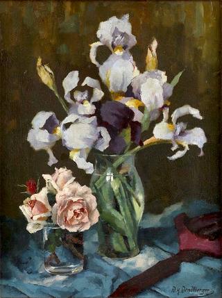 Irises and Roses