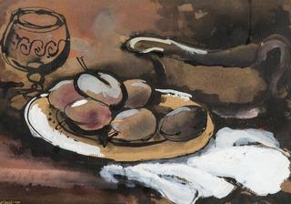 Still Life with a Glass and Fruit