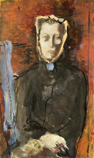 Portrait of a Woman in a Scarf