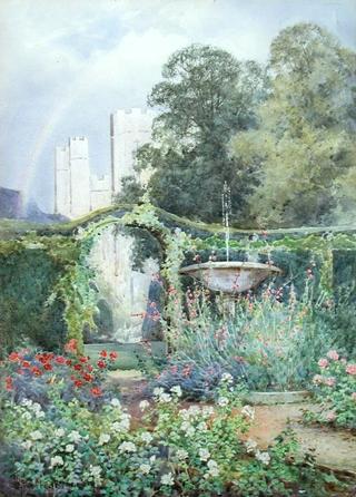 The Moat Gardens by the Round Tower at Windsor Castle