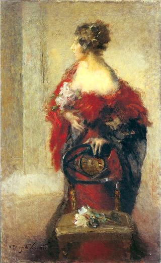 Portrait in red