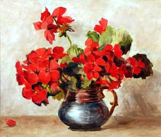 Still Life Study of Flowers in a Jug