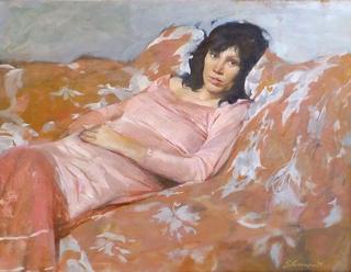 Reclining In Pink