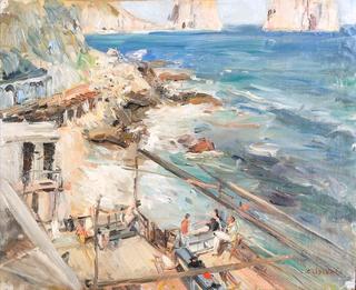 Capri, Sea Storm in Marina Piccola