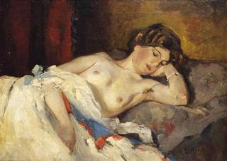 Geertje on a Sofa