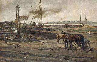Construction Work in the Rotterdam Harbor