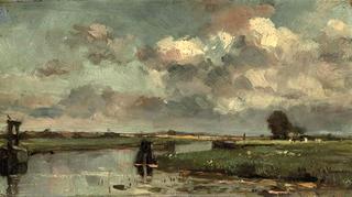 A Polder Landscape in Summer