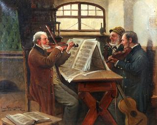 Violinists at Practice