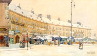 The Old Naschmarkt near the Freihaus
