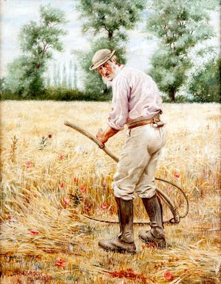 Farm Laborer with Scythe