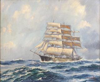 Tall Ship at Sea