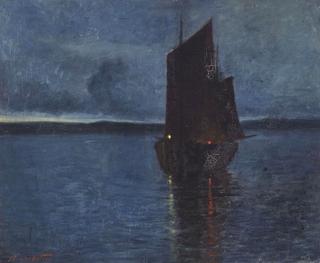 Nocturne with Sailboat