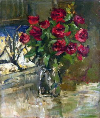 Still Life with Red Roses