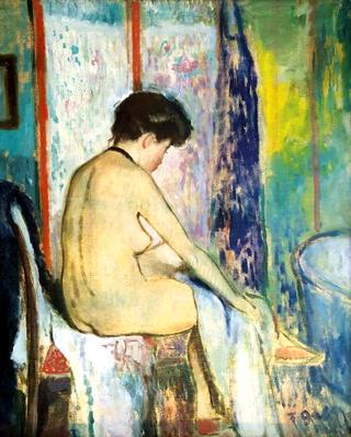 Jeune femme au bain
