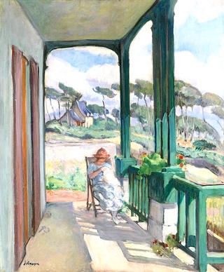 Morgat, Sewing on the Terrace in Summer