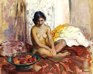 Egyptian Woman with Fruit Tray