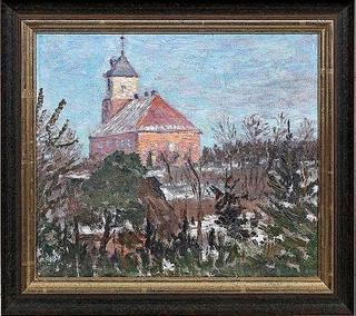Worpsweder Church in Winter