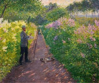 The artist in the garden