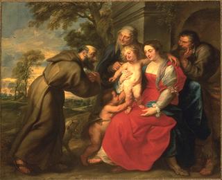 The Holy Family with Saints Francis, Anne, and John the Baptist