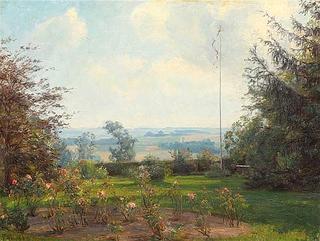View from Frk. Fogh's garden in Shield