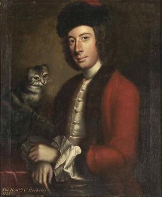 The Honorable C. Berkeley, Gentleman holding a cat