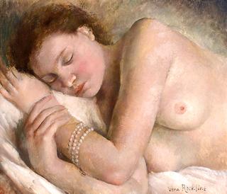 Sleeping Nude with Pearl Bracelet