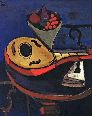 Still LIfe:  Mandolin and Fruit