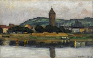 Wertheim-summer evening on the Main river