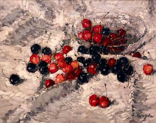 Still Life with Cherries and a Glass Bowl