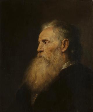 Head of a Gray-Bearded Old Man in Profile